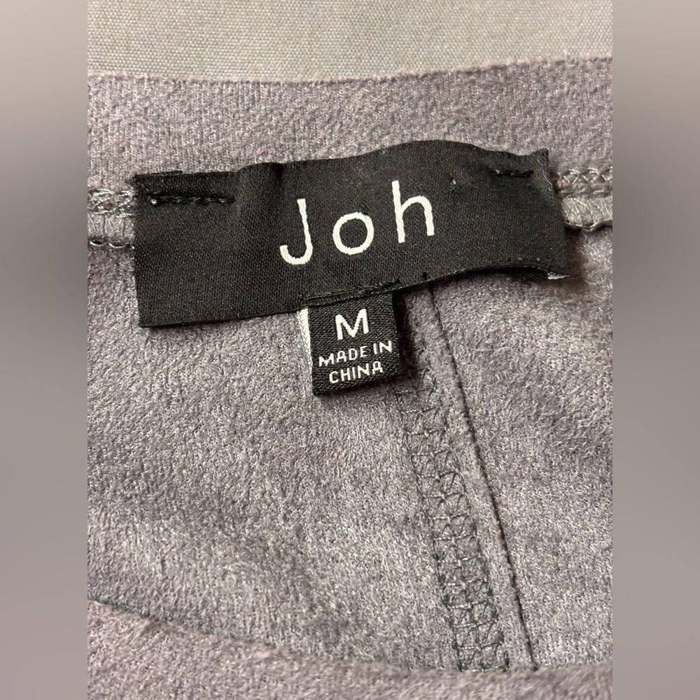 Anthropologie JOH Grey Aurora Faux Suede Stretch Shift Dress Size Medium - Picture 6 of 8
